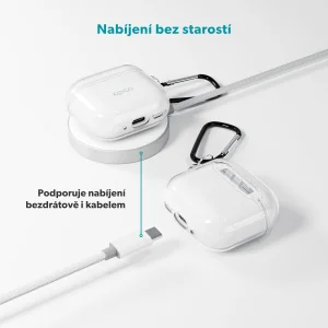 Epico transparent pouzdro s karabinou AirPods Pro 3 - obrázek 3