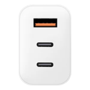 OBAL:ME GaN Cestovní Nabíječka USB-A + 2xUSB-C 65W White - obrázek 3