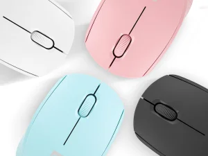 Myš Natec STORK/Kancelářská/Optická/1 600 DPI/Bezdrátová USB/Růžová - obrázek 3