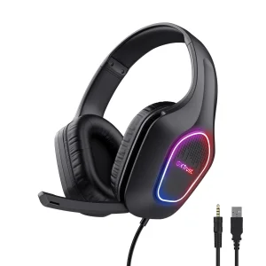 TRUST GXT416 ZIROX LED HEADSET BLK
