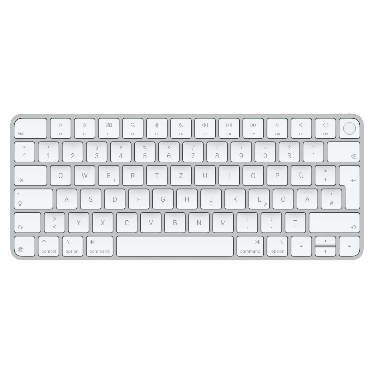 Apple Magic Keyboard Touch ID/Bezdrátová Bluetooth/GER layout/Bílá
