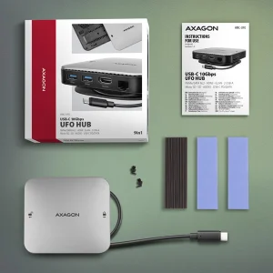 AXAGON HMC-UFO USB hub 10Gbps HDMI 4K RJ-45 M.2 - obrázek 11