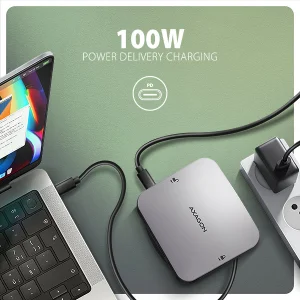 AXAGON HMC-UFO USB hub 10Gbps HDMI 4K RJ-45 M.2 - obrázek 7
