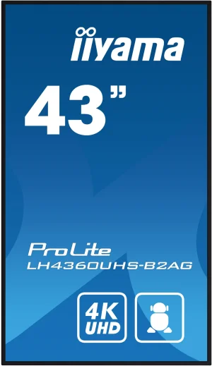 43" iiyamaLH4360UHS-B2AG:VA,4K UHD,Android,24/7 - obrázek 6