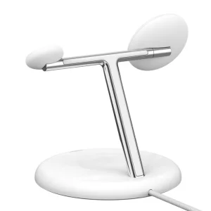 Belkin BOOST CHARGE PRO Qi2, 15W 3v1 magnetický stojan, bílý - obrázek 2