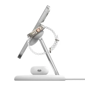 Belkin BOOST CHARGE PRO Qi2, 15W 3v1 magnetický stojan, bílý - obrázek 3