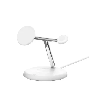 Belkin BOOST CHARGE PRO Qi2, 15W 3v1 magnetický stojan, bílý - obrázek 4