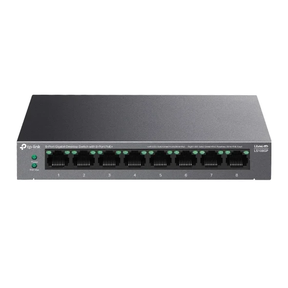 TP-Link LS108GP 8x Gb POE+ stolní switch