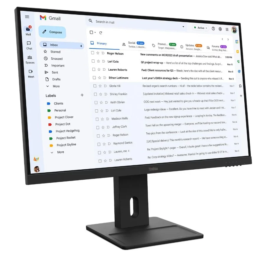Lenovo ThinkVision E27-40 27" IPS FHD 100Hz 4ms černý