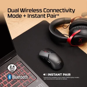 HP HyperX Pulsefire Saga Pro/Herní/Optická/Pro praváky/26 000 DPI/USB+BT/Černá - obrázek 2