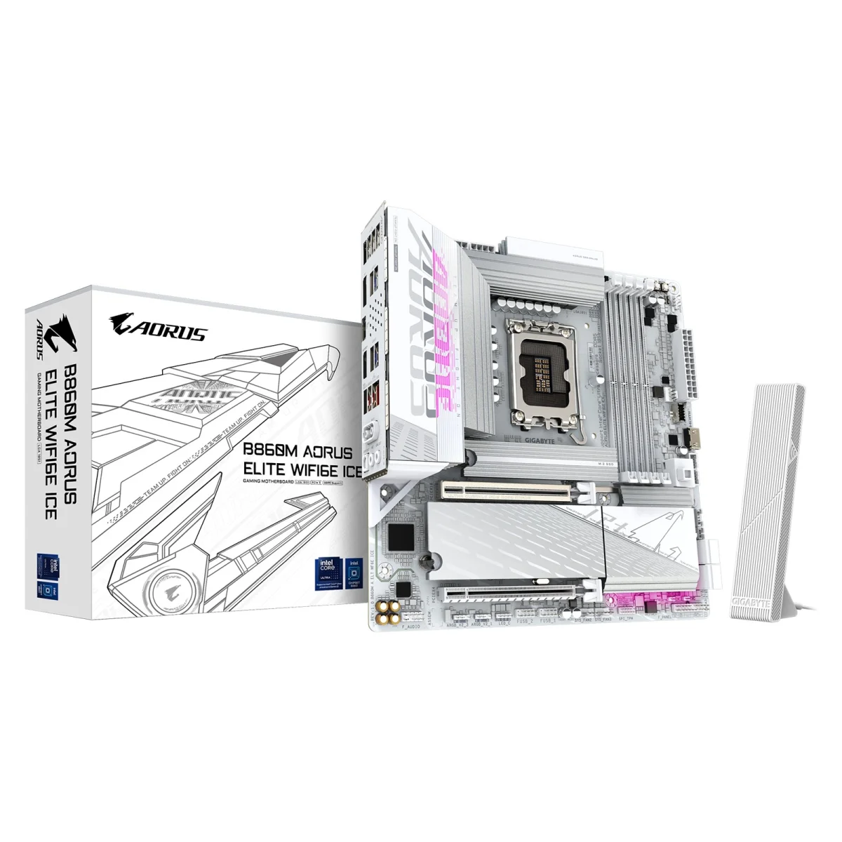 GIGABYTE B860M AORUS ELITE WiFi6E ICE deska