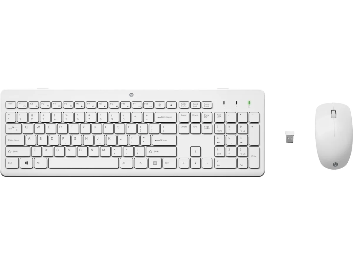 HP 230 klávesnice a myš/bezdrátová/white HUN