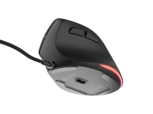 Vertikální myš Natec CRAKE 2 PRO/Vertikální/Optická/Pro praváky/12 400 DPI/Drátové USB-A/Černá - obrázek 4