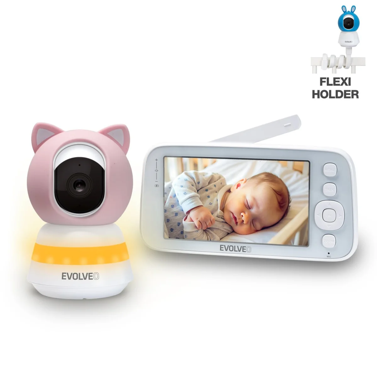 EVOLVEO Baby Monitor N5 videochůvička 360° s obousměrnou komunikací
