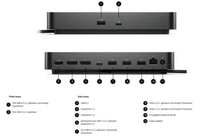 DELL SD25 dokovací stanice USB-C 130W - obrázek 4