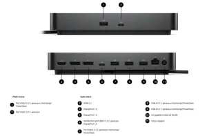 DELL WD25 dokovací stanice USB-C 100W - obrázek 5
