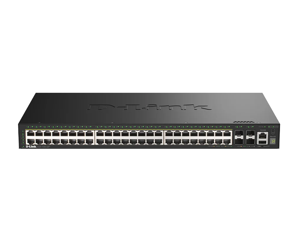 D-Link DGS-1530-52P/E Switch 48x GE PoE + 4x 10G