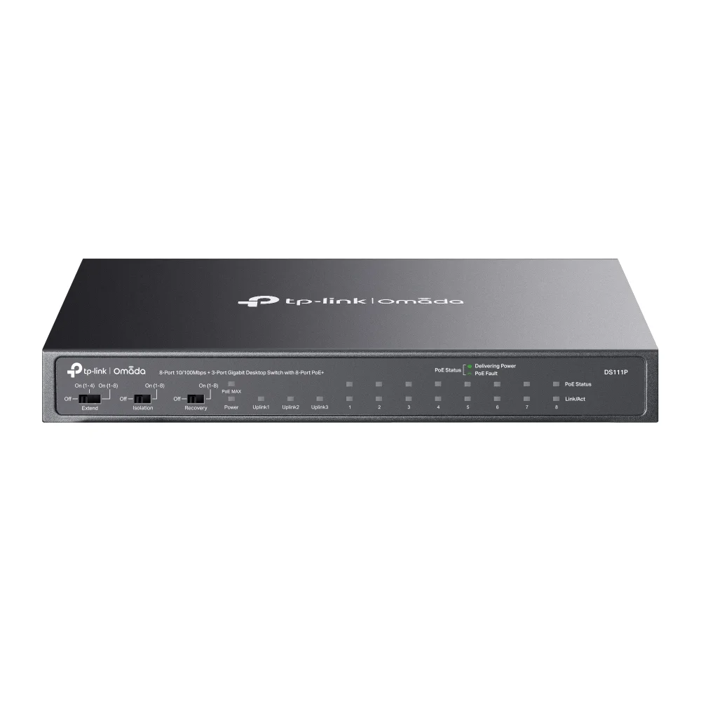 TP-Link Omada TL-SG108PE 8x 10/100Mbps PoE+ Switch