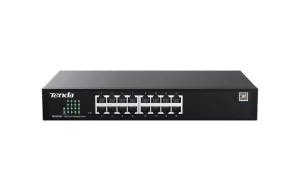 Tenda TEG2216D Websmart L2 cloud managed switch, 16x 10/100/1000 Mbps, Kov, Fanless-bez ventilátorů - obrázek 2