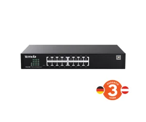 Tenda TEG2216D Websmart L2 cloud managed switch, 16x 10/100/1000 Mbps, Kov, Fanless-bez ventilátorů - obrázek 3