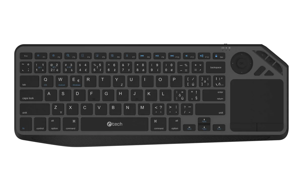 Klávesnice C-TECH WLTK-02, Dual, Touchpad