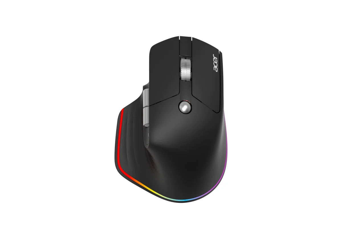 Acer Easy Fit/Ergonomická/Optická/Pro praváky/4 000 DPI/USB+BT/Černá