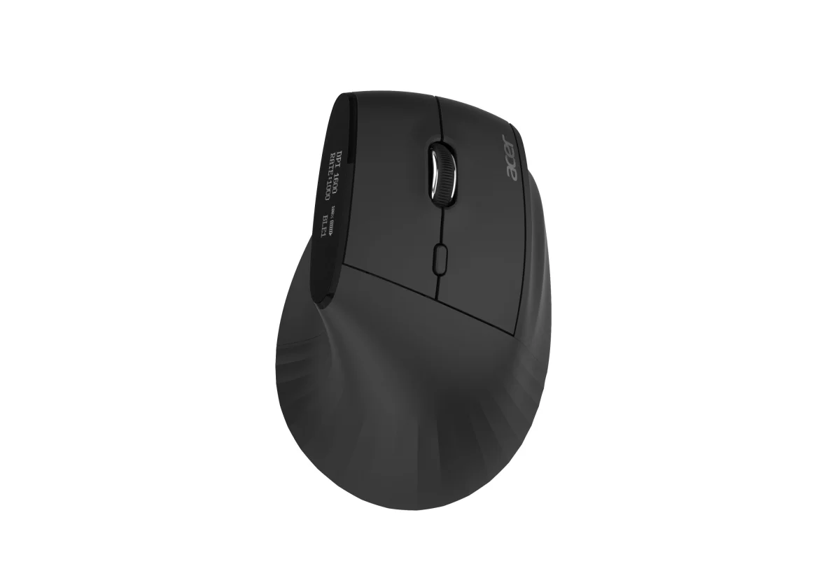Acer Smart Fit/Vertikální/Optická/Pro praváky/8 000 DPI/USB+BT/Černá