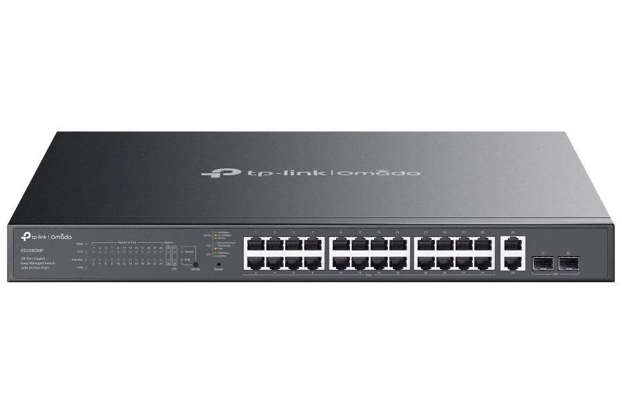 TP-Link ES228GMP 28x Gb manažovatelný switch Omada