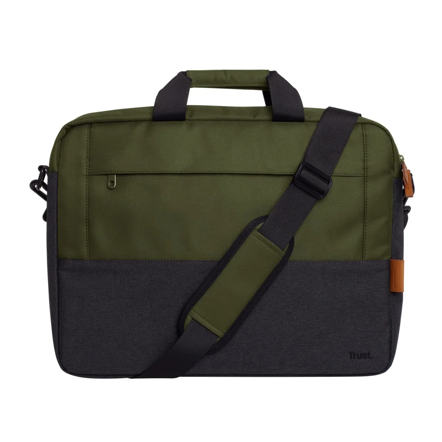 TRUST LISBOA 16" LAPTOP BAG - GREEN
