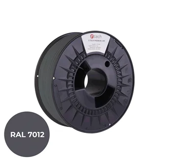 Filament C-TECH PREMIUM LINE, TPU 90A, flexibilní, čedičová šedá, RAL7012, 1,75mm, 1kg