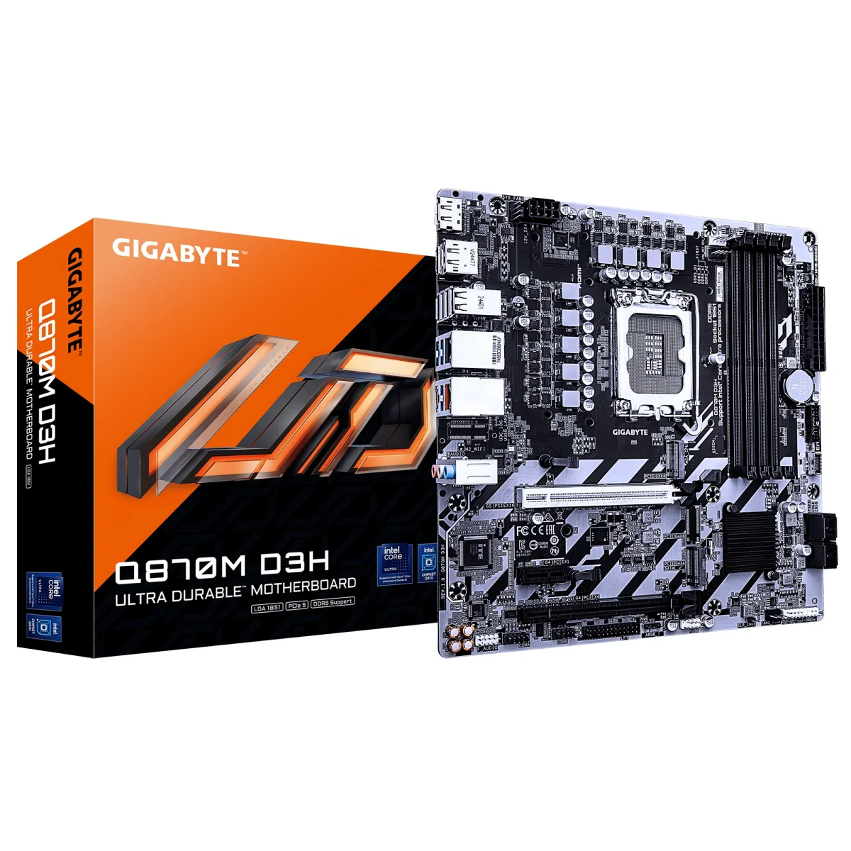 GIGABYTE Q870M D3H mATX deska LGA 1851