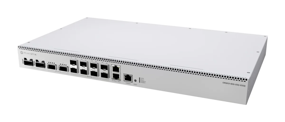 MikroTik CRS812-8DS-2DQ-2DDQ-RM Cloud Router Switch