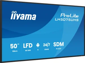 50" iiyama LH5075UHS-B2AG:VA,4K UHD,Android,24/7 - obrázek 8