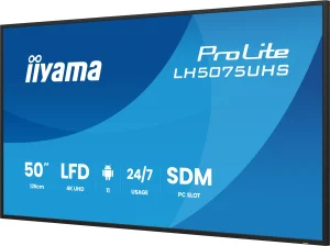 50" iiyama LH5075UHS-B2AG:VA,4K UHD,Android,24/7 - obrázek 7
