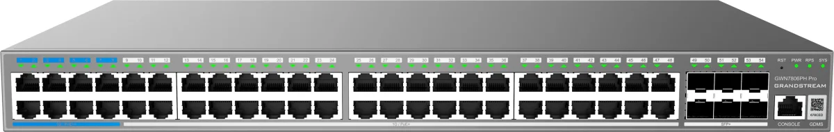 Grandstream GWN7806PH Pro L2++ switch 48x 1Gb PoE++