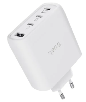 TRUST MAXO 65W 4P GAN nabíjecí adaptér bílý - obrázek 2