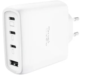 TRUST MAXO 65W 4P GAN nabíjecí adaptér bílý