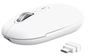 Trust Seron Slim/Kancelářská/Optická/3 200 DPI/USB+BT/Bílá - obrázek 4