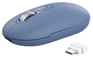 Trust Seron Slim/Kancelářská/Optická/3 200 DPI/USB+BT/Modrá - obrázek 4