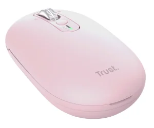 Trust Seron Slim/Kancelářská/Optická/3 200 DPI/USB+BT/Růžová - obrázek 3