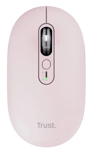 Trust Seron Slim/Kancelářská/Optická/3 200 DPI/USB+BT/Růžová - obrázek 4