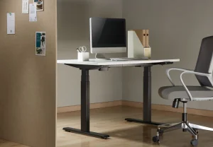 Stolová deska BR147BL, 1400 x 700 x 25 mm bílá pro výškově stavitelné podnože Brateck - obrázek 4