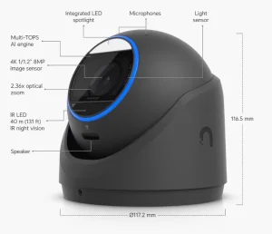 Ubiquiti UVC-G6-Pro-Turret-B bezpečnostní kamera - obrázek 4
