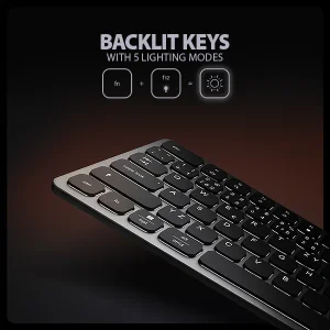 AXAGON HMC-KB-CS, USB 5Gbps hub s CZ/SK klávesnicí, HDMI 4K/60Hz, 3x USB-A, SD/mSD, audio, PD 100W - obrázek 5