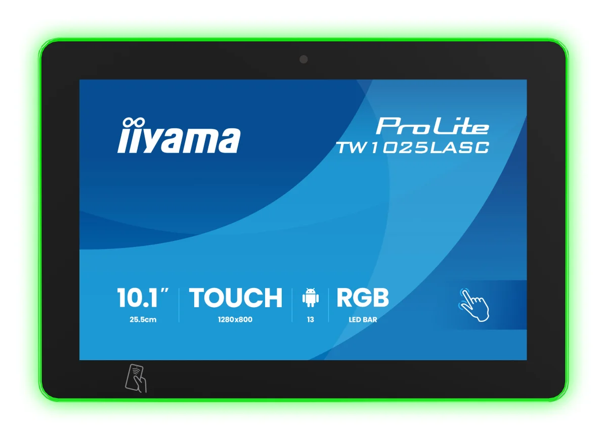 10" iiyama TW1025LASC-B3PNR:IPS,HD,cam,mic