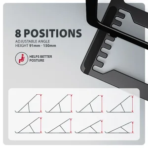 AXAGON STND-LAB hliníkový stojan na notebook 10"-17.3 - obrázek 4
