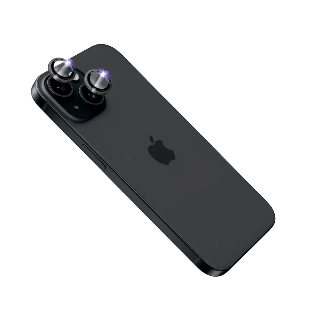 FIXED Sapphire Camera Glass iPhone 15/15+, černá