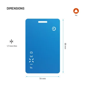 Smart tracker FIXED Tag Card 2,Find My, modrý - obrázek 4