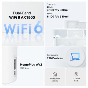 TP-Link Deco PX10 3-pack AX1500 Powerline Mesh systém - obrázek 3