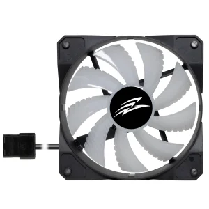 EVOLVEO 12FSB, ventilátor, 120mm, 4pin molex, ARGB, slave, černý - obrázek 3